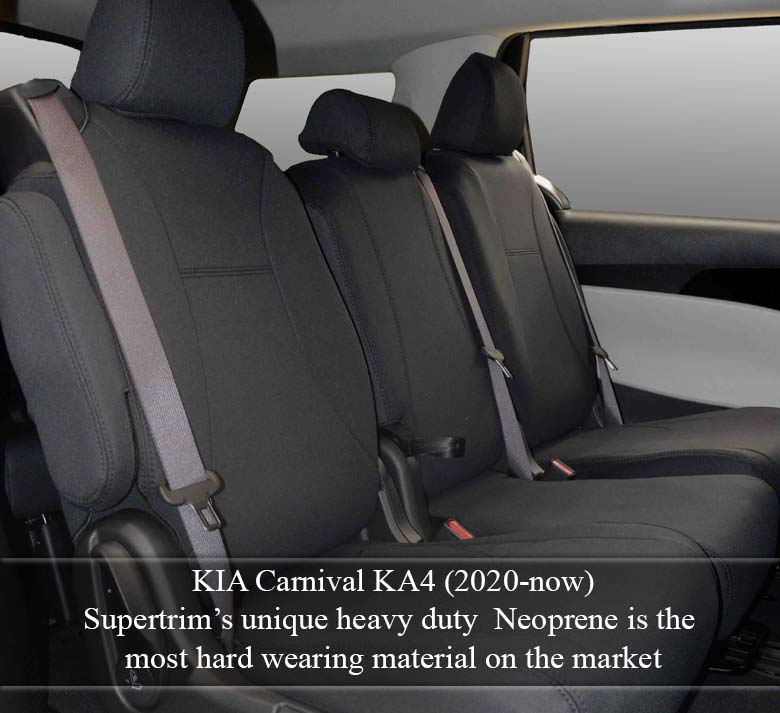 Kia Carnival Seat Covers KA4 (2020-Now) - Rear - Premium Neoprene