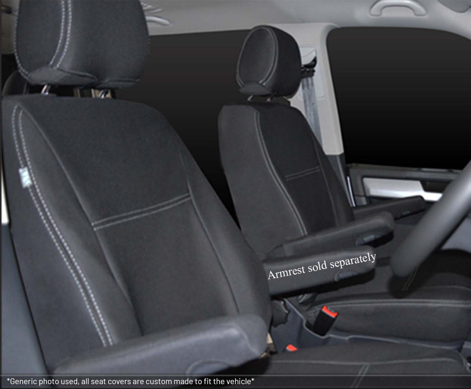 Ford Transit Standard Front (2 single bucket Seat) Seat Covers VM Series (1995-2013) - Premium Neoprene