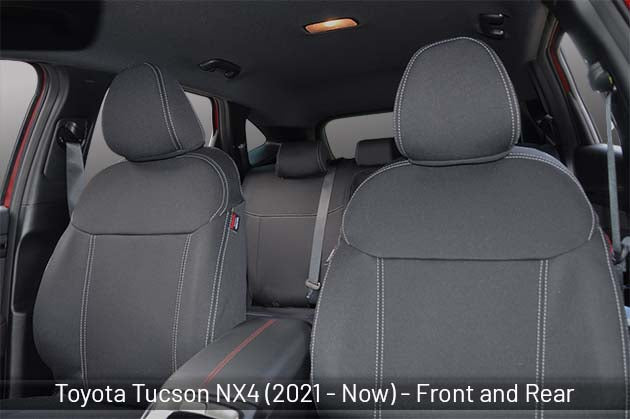Hyundai Tucson Seat Covers NX4 V.1,2,3 Series (2021-Now) - Standard Front and Rear Bundle - Premium Neoprene
