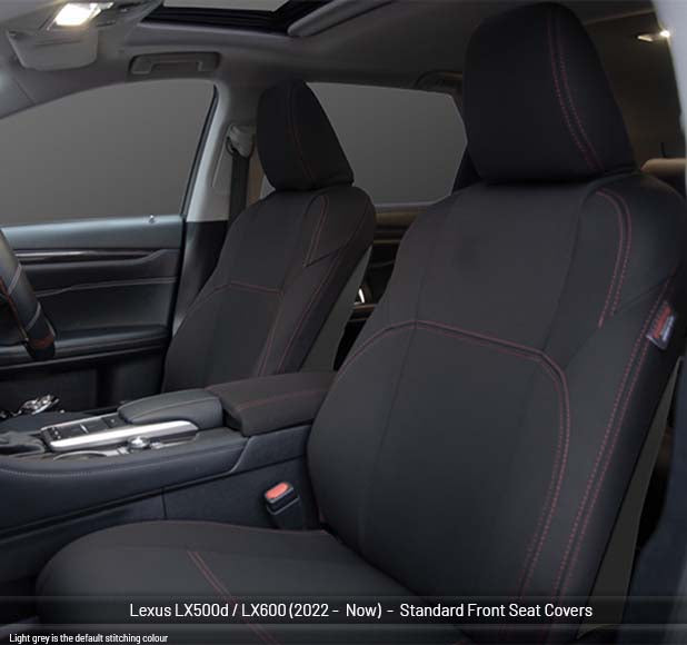 Lexus LX500d / LX600 Seat Covers (2022 - Now) - Premium Neoprene