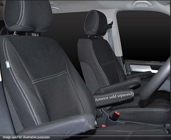 Renault Master X62 Standard Front (Bucket Seat) Seat Covers (2012-Now) - Premium Neoprene