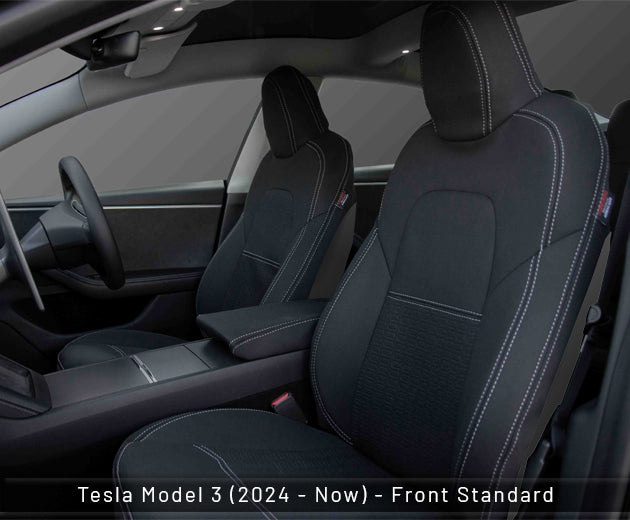 Tesla Model 3 Premium (2024 - Now) - Premium Neoprene Seat Covers