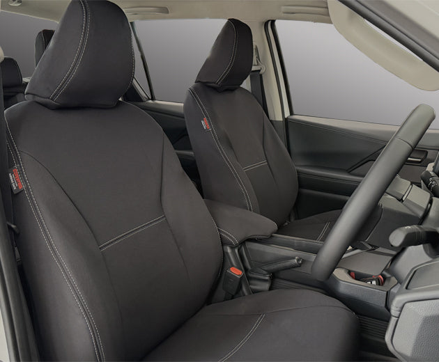 Toyota Hilux 9th Gen N90 Seat Covers SR5/SR5+/Rogue/Rugged X (2026 - Now) - Rear - Premium Neoprene - Front (Full-length map pockets) - Premium Neoprene
