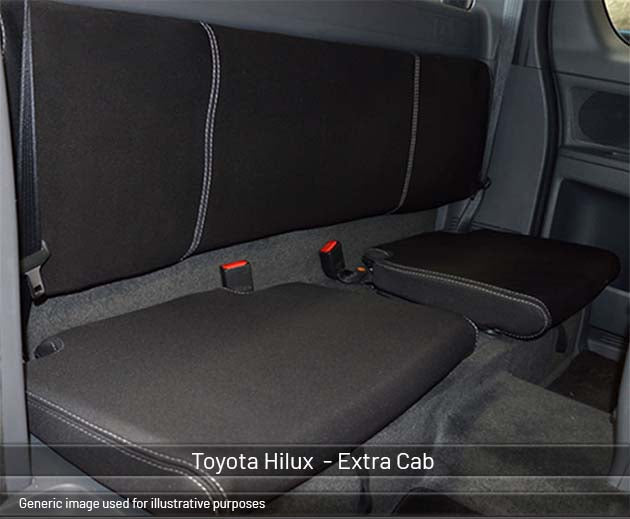 Toyota Hilux 9th Gen N90 Seat Covers SR (2026 - Now) - Rear Extra Cab - Premium Neoprene