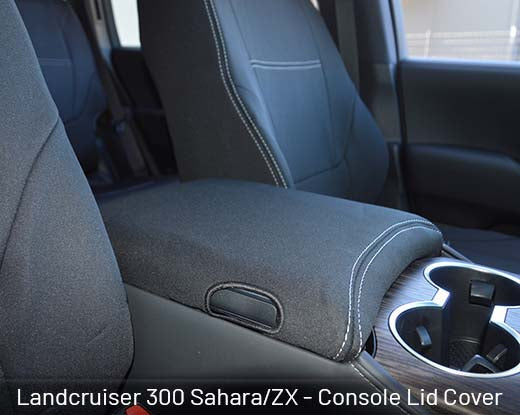 Toyota Landcruiser 300 Console Lid Cover Sahara, Sahara ZX 2026 (2021-Now) - Premium Neoprene