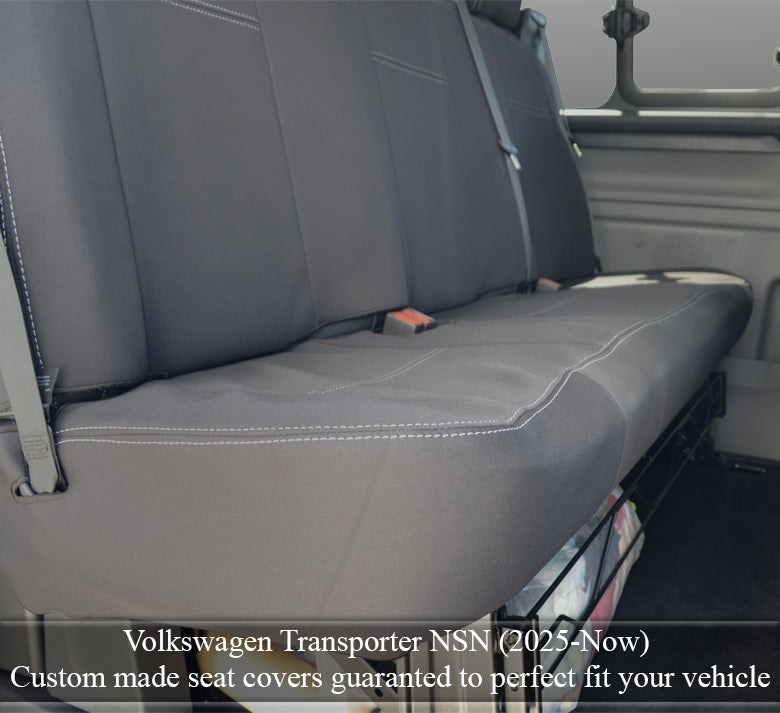 Volkswagen Transporter Seat Covers NSN Series (2025-Now) - Rear (3 Seat) - Premium Neoprene
