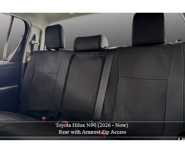 Toyota Hilux 9th Gen N90 Seat Covers SR5/SR5+/Rogue/Rugged X (2026 - Now) - Rear - Premium Neoprene