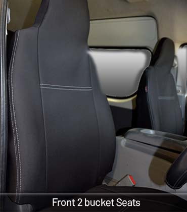 Front 2 Bucket seats full-length with map pockets