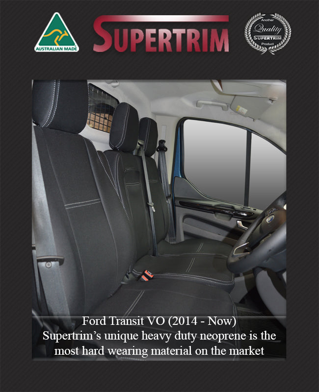 Ford Transit Standard Front (Bucket Seat) Seat Covers VM Series (1995-2013) - Premium Neoprene