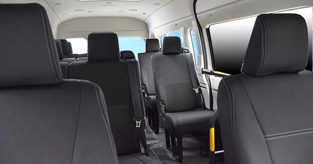 All 12 Seats (2 Fronts + 10 Rears)