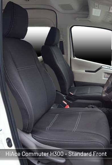 Toyota HiAce Commuter Van Seat Covers H300 (2020 - Now) - Premium Neoprene