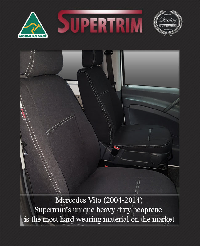 Mercedes-Benz Vito Wagon Seat Covers (2004-2014) -  Front (Full-length) - Premium Neoprene