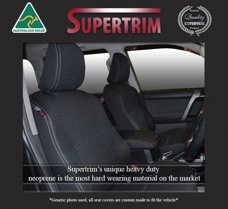 Toyota Prado 90/90/150 Seat Cover - Front (Full-length map pockets) - Premium Neoprene