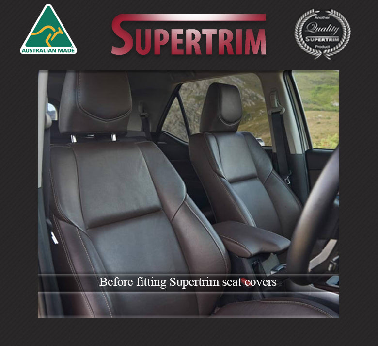 Toyota Fortuner Seat Covers AN160 (Oct 2015 - Now) - Front (Full-length map pockets) - Premium Neoprene
