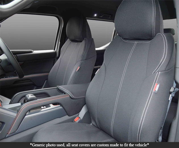 JAC T9 Seat Covers (2024 - Now) - Front (Full-length map pockets) - Premium Neoprene