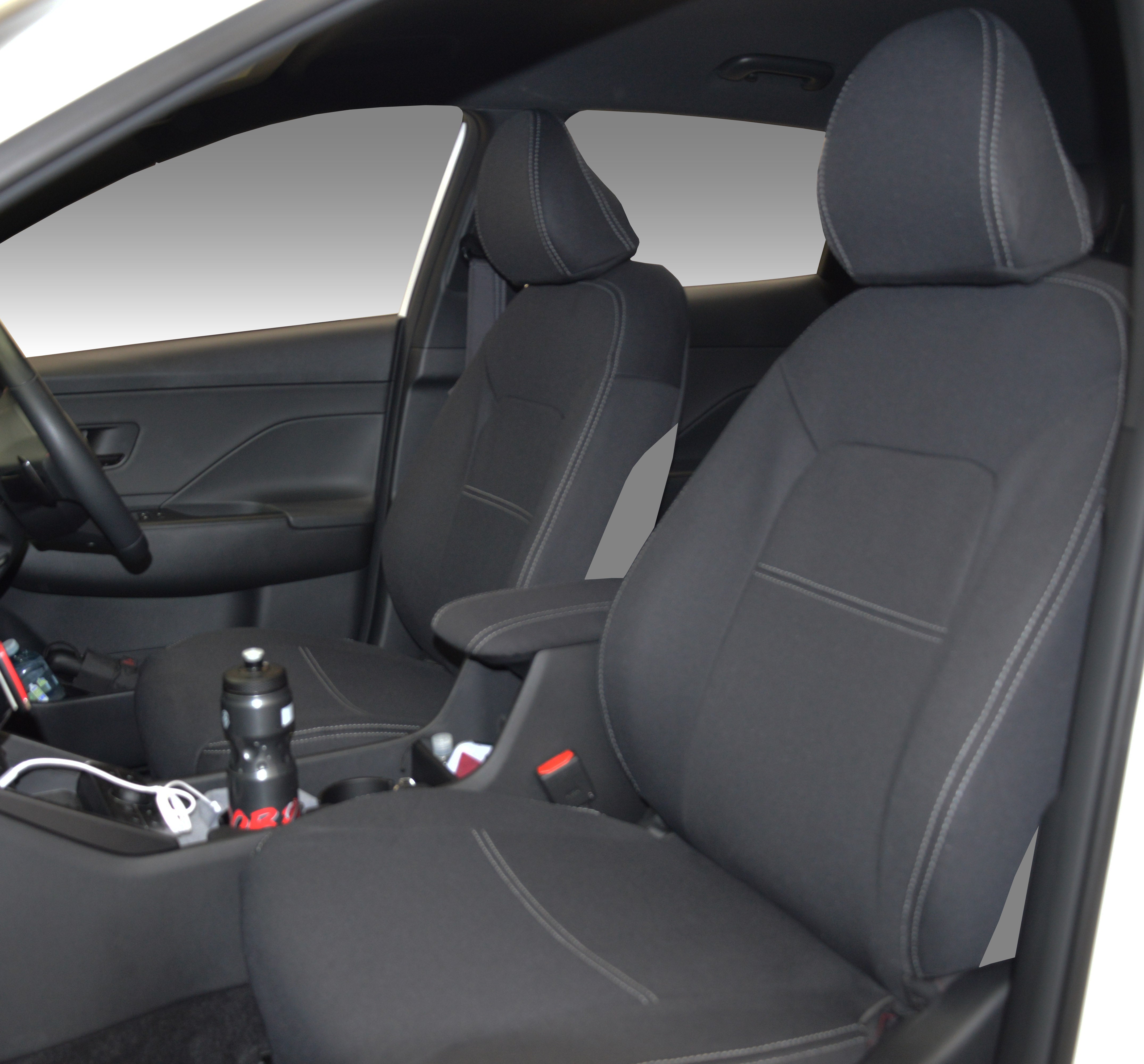 Now 3 Rear Cover Hyundai Kona Standard Front Seat Covers V1, V2 (2023-Now) - Premium Ne ...