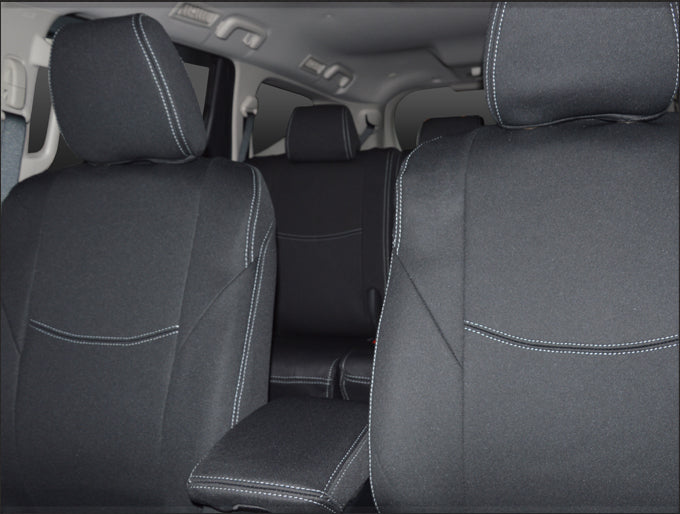 Mitsubishi Pajero Sport Seat Covers (2015 - Current) - Front Full-length With Map Pockets and Rear Bundle