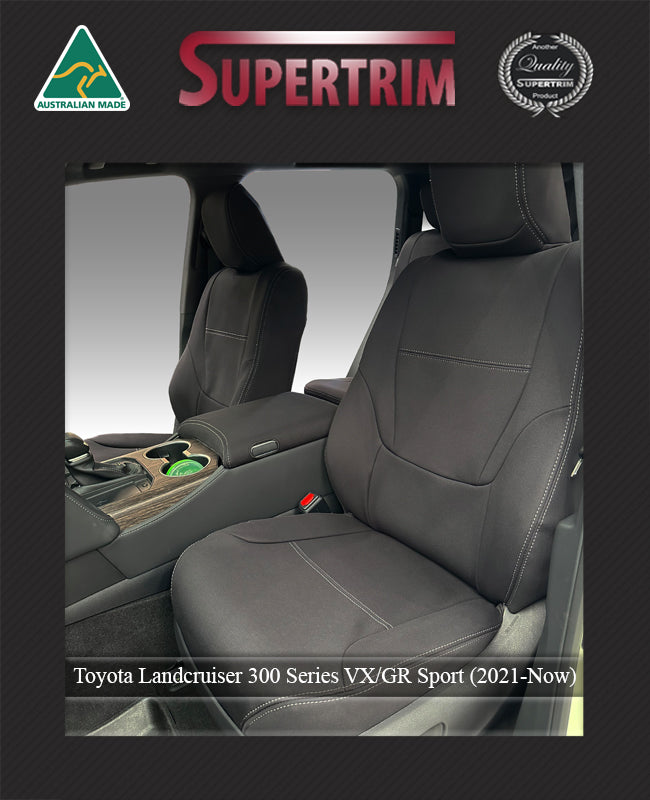 Toyota Landcruiser 300 Seat Covers VX & GR Sport 2026 (2021-Now) - Middle Row - Premium Neoprene
