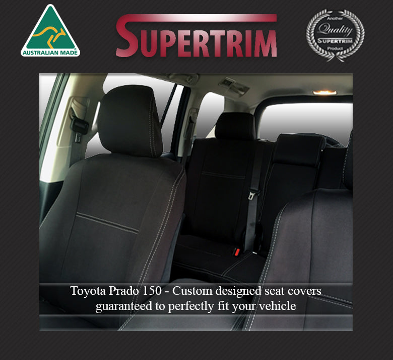 Toyota Prado 150 Seat Covers  (2009 - 2023) - Standard Front and Middle Row Bundle - Premium Neoprene