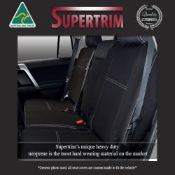 REAR Seat Covers (light grey thread) for Suzuki SX4 Premium Neoprene Waterproof_test