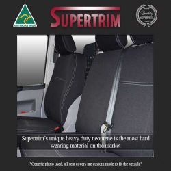 FRONT Seat Covers in Bucket & Bench Custom Fit Toyota Landcruiser Series 70 - 79 Series Premium Neoprene (Automotive-Grade) 100% Waterproof