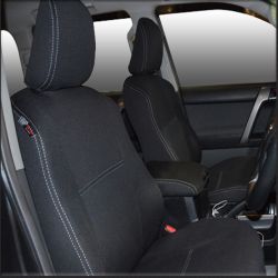 Kia Cerato Hatch (2013-2018), FRONT Full-Back Seat Covers with Map Pockets, Snug Fit, Premium Neoprene (Automotive-Grade) 100% Waterproof