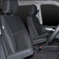 Seat Covers FRONT 2 Bucket Seats Snug Fit for Renault Trafic Van (2004-2014), Premium Neoprene (Automotive-Grade) 100% Waterproof