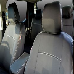 FRONT Seat Covers Full-Length With Map Pockets & REAR Custom Fit Volkswagen Amarok (NF 2023-Now), Heavy Duty Neoprene, Waterproof | Supertrim
