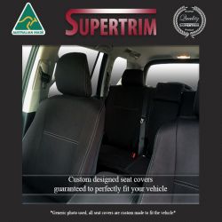 FRONT Seat Covers & REAR Full-length Cover Custom Fit Toyota Camry XV30 (2002-2006), Heavy Duty Neoprene, Waterproof | Supertrim 