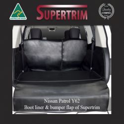 Nissan Patrol Y62 Custom Boot Liner + Bumper Flap (no sides)