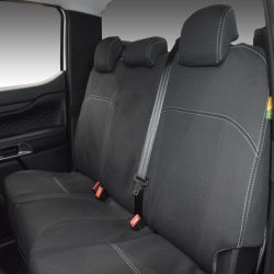 REAR seat covers Custom Fit FORD Ranger Next-Gen Wildtrak & Sport (2022-Now), Heavy Duty Neoprene, Waterproof | Supertrim