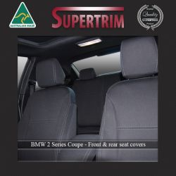 BMW Series 2 (F22) Coupe Only FRONT Custom Car Seat Covers, Waterproof Neoprene (Wetsuit)