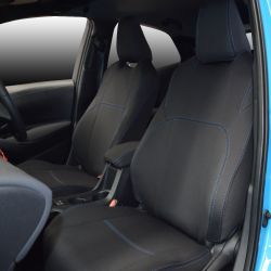 FRONT Seat Covers Full-Length with Map Pockets Custom Fit Toyota Corolla (Aug 2008 - Now), Premium Neoprene | Supertrim