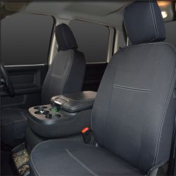 FRONT Seat Covers With Full-back Custom Fit Dodge RAM DS or DT Series, Premium Neoprene (Automotive-Grade) 100% Waterproof