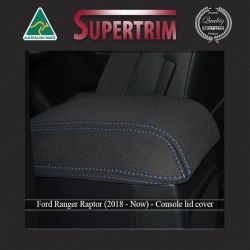Ford Ranger Raptor (2018 - 2021.75) CONSOLE Lid Cover Custom Fit, Premium Neoprene (Automotive-Grade) 100% Waterproof