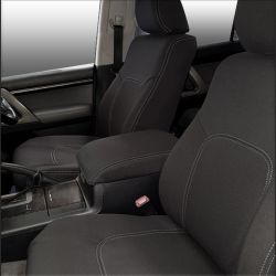 Seat Covers FULL-BACK + MAP POCKET FRONT PAIR Custom Fit Landcruiser 200 Series (Nov 07 - Now)- GX & GXL, Snug Fit, Heavy Duty Neoprene (Automotive-Grade) 100% Waterproof
