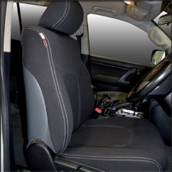 Seat Covers FRONT PAIR Custom Fit Landcruiser 200 Series (Nov 07 - Now)- GX & GXL, Snug Fit, Heavy Duty Neoprene (Automotive-Grade) 100% Waterproof