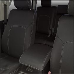 Seat Covers FRONT Standard & REAR FULL-BACK + ARMREST Custom Fit Landcruiser  200 Series (Nov07 - Sept 15) - Sahara, Altitude & VX, Heavy Duty Neoprene (Automotive-Grade) 100% Waterproof
