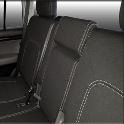 Seat Covers 2ND ROW FULL-BACK Custom Fit Landcruiser 200 Series (Nov 07 - Now)- GX & GXL, Snug Fit, Heavy Duty Neoprene (Automotive-Grade) 100% Waterproof