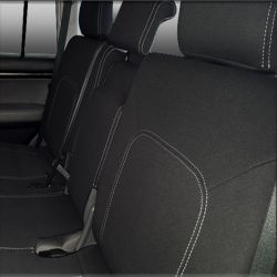 Seat Covers 2ND ROW FULL-BACK  Custom Fit Landcruiser 200 Series (Oct 2015 - Now) - MK.III Altitude & VX, Snug Fit, Heavy Duty Neoprene (Automotive-Grade) 100% Waterproof