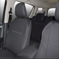 FRONT Seat Covers & REAR with Armrest Access Custom Fit for Holden Colorado 7 RG (Dec 2012 - Now), Premium Neoprene (Automotive-Grade) 100% Waterproof | Supertrim