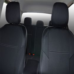 FRONT Full-length Seat Covers with Map Pockets & REAR Custom Fit Holden Colorado RG (Apr 2012 - Now), Premium Neoprene (Automotive-Grade) 100% Waterproof | Supertrim