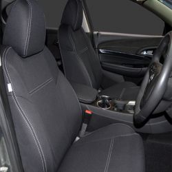 FRONT Full-Back Seat Covers with Map Pockets & REAR Seat Covers Custom Fit HSV Maloo 2-Seat Only VE (2006-2013) or VF (2013-2017), Premium Neoprene (Automotive-Grade) 100% Waterproof | Supertrim