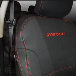 FRONT Seat Covers & REAR Full-length Cover Custom Fit HSV Colorado SportsCat (2018-2020), Heavy Duty Neoprene, Waterproof | Supertrim 