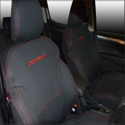 FRONT Seat Covers Full-Length with Map Pockets Custom Fit HSV Colorado SportsCat (2018-2020), Heavy Duty Neoprene | Supertrim 