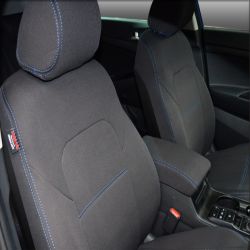 FRONT Seat Covers + Rear Full-length Cover Custom Fit  Hyundai Tucson TL (2015-2020) Premium Neoprene, Waterproof | Supertrim 