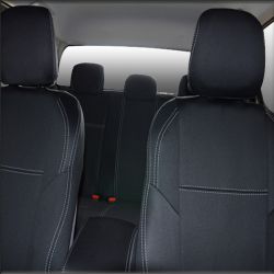 FRONT Seat Covers & Rear with Armrest Access Custom Fit  Isuzu D-Max RC (May 2012 - 2020), Premium Neoprene (Automotive-Grade) 100% Waterproof | Supertrim