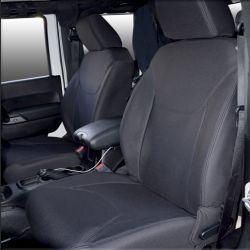 FRONT Seat Covers + Rear Full-length Cover Custom Fit  Jeep Wrangler JK (2008-2018) Premium Neoprene, Waterproof | Supertrim 