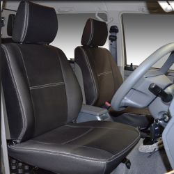 FRONT & REAR Seat Covers Custom Fit TOYOTA Landcruiser Wagon J76 Series, Premium Neoprene (Automotive-Grade) 100% Waterproof