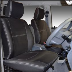 FRONT Seat Covers Custom Fit TOYOTA Landcruiser Dual Cab J79 Series Premium Neoprene (Automotive-Grade) 100% Waterproof